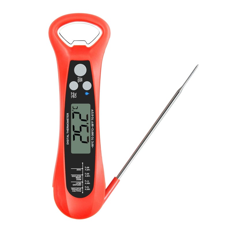 oiuebxe Folding Pocket Digital HVAC Thermometer,Measure temperatures from -50 to 300-degreeC,for HVAC, Refrigeration and Food Service Areas - Image 1